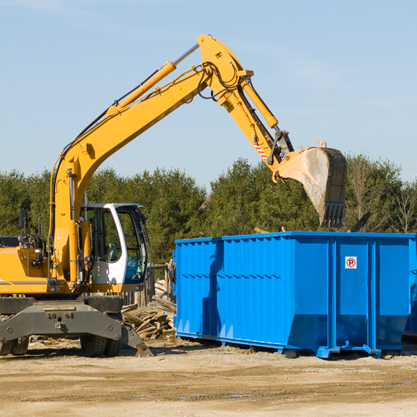 can i choose the location where the residential dumpster will be placed in Newland NC